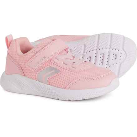 Geox Little and Big Girls Sprintye Sneakers in Salmon