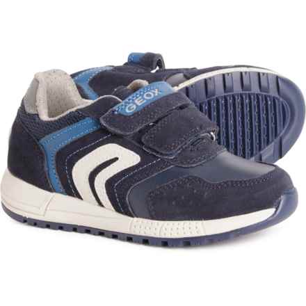 Geox Little Boys and Girls Alben Sneakers- Suede in Navy/Dk Avio
