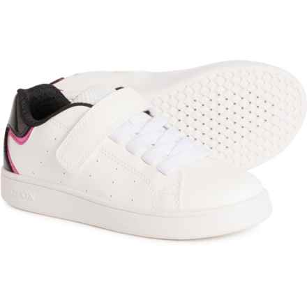 Geox Little Boys and Girls Eclyper Sneakers in White/Black