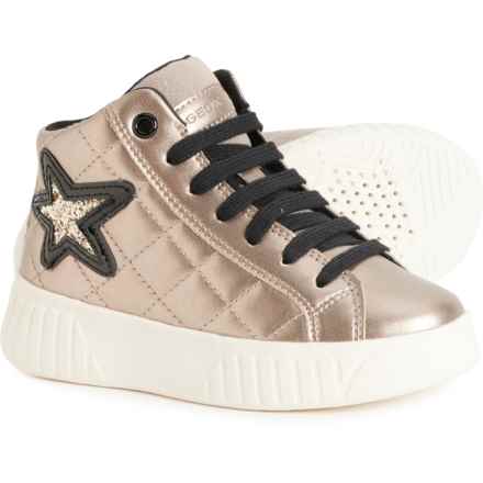 Geox Little Boys and Girls Mikiroshi High-Top Sneakers in Platinum/Black