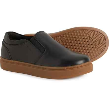 Geox Little Boys and Girls Nashik Sneakers - Leather in Black/Cognac