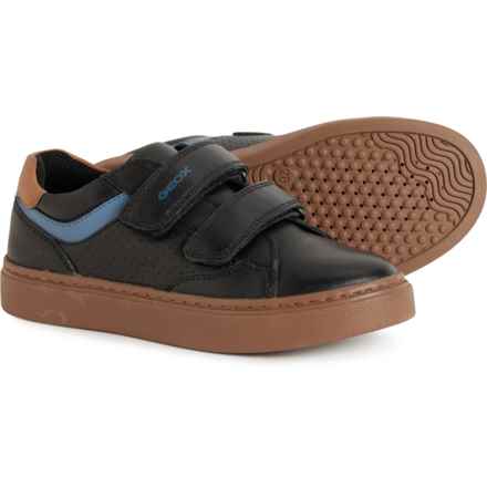 Geox Little Boys and Girls Nashik Sneakers - Leather in Black/Military