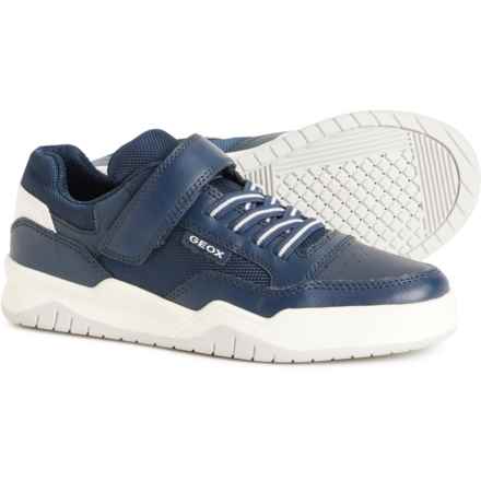 Geox Little Boys and Girls Perth Sneakers in Navy/White