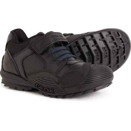 Geox Little Boys and Girls Savage Shoes - Leather in Black/Avio