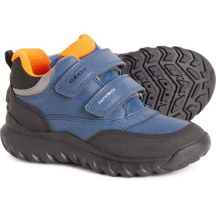 Geox Little Boys and Girls Simbyos ABX Boots - Waterproof in Blue/Orange