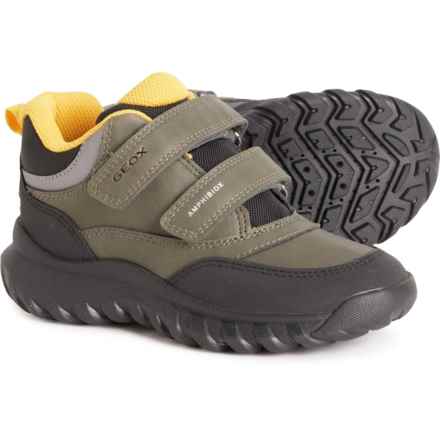 Geox Little Boys and Girls Simbyos ABX Boots - Waterproof in Dk Green/Black