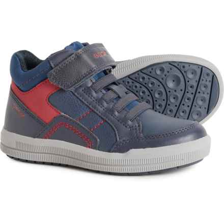 Geox Little Boys Arzach High-Top Sneakers in Navy/Red