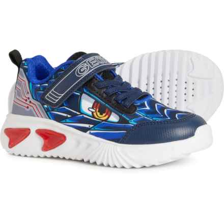 Geox Little Boys Assister Light-Up Sneakers in Navy/Royal