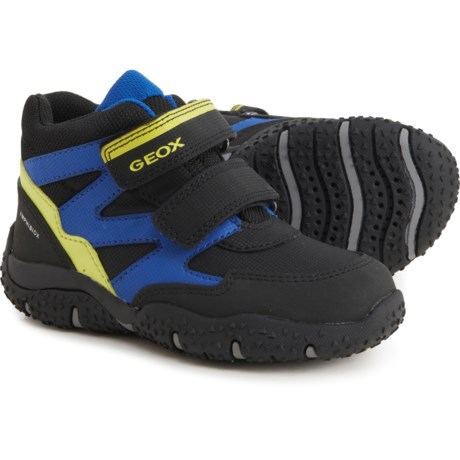 Geox Little Boys Baltic ABX Hiking Shoes - Waterproof in Black/Lime