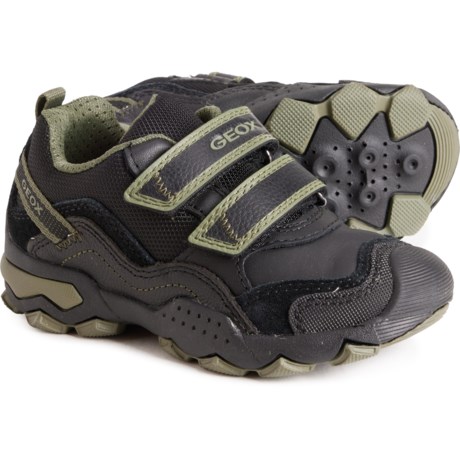 Geox Little Boys Buller Shoes - Leather in Black/Military