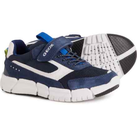 Geox Little Boys Flexyper Sneakers - Leather in Navy/White