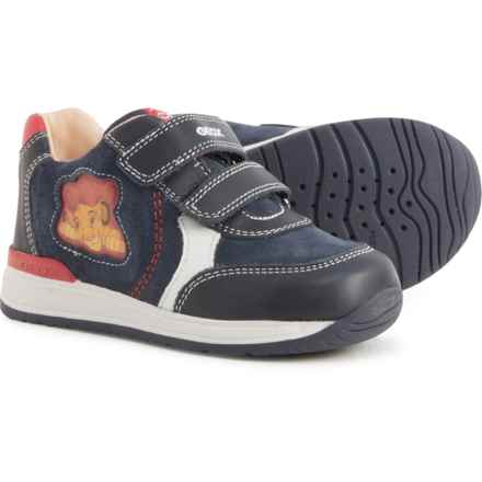 Geox Little Boys Rishon Sneakers in Dk Navy/Red