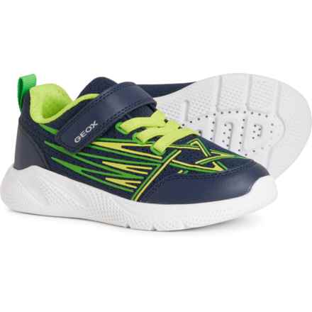 Geox Little Boys Sprintye Sneakers in Navy/Lime