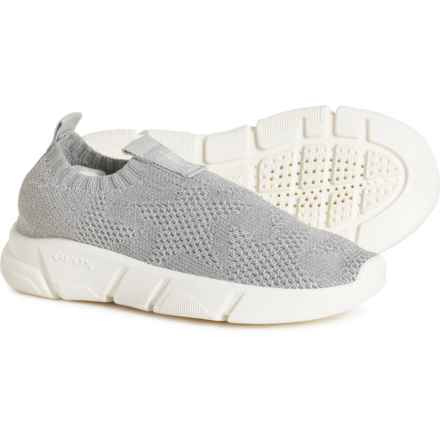 Geox Little Girls Aril Slip-On Shoes in Silver