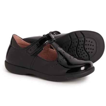 Geox Little Girls Naimara Mary Jane Shoes - Leather in Black