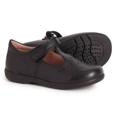 Geox Little Girls Naimara Mary Jane Shoes - Leather in Black