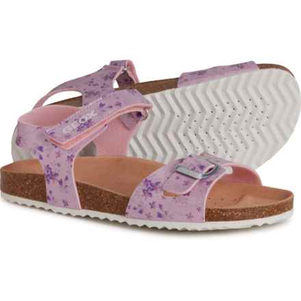 Geox Made in Spain Little and Big Girls Adriel Sandals in Pink