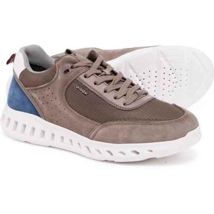 Geox Outstream Sneakers - Leather (For Men) in Dove Grey