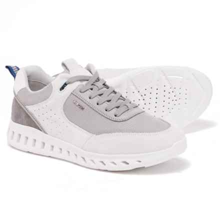 Geox Outstream Sneakers - Leather (For Men) in Off White/Lt Grey