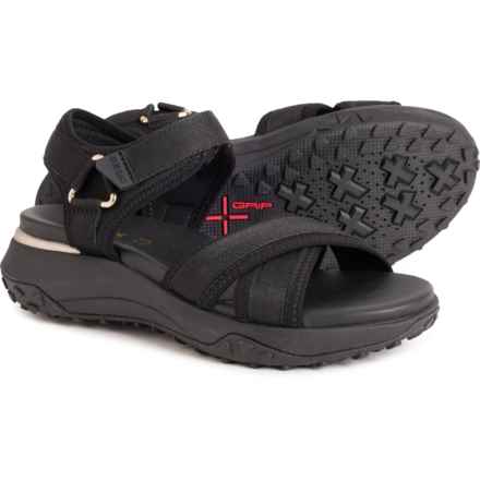 Geox Sorapis Flat Sandals (For Women) in Black