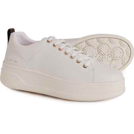 Geox Spherica Ecub-2 Sneakers - Leather (For Women) in White/Dk Brown