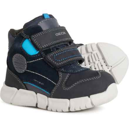 Geox Toddler Boys Flexyper Winter Boots - Waterproof, Leather in Navy/Sky