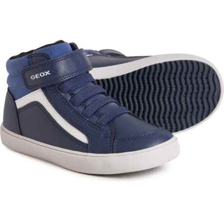 Geox Toddler Boys Gisli High-Top Sneakers in Navy/Avio