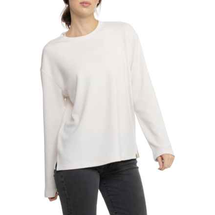 Gerry Bari Twisted Rib Crew Shirt - Long Sleeve in Almond