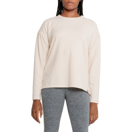 Gerry Bari Twisted Rib-Knit Top - Long Sleeve in Porcelain