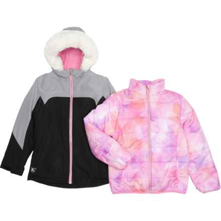 Gerry Big Girls Ariadne 3-in-1 Systems Jacket - Insulated in Black