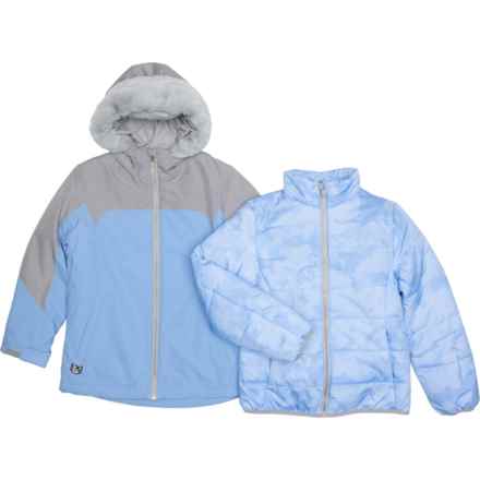 Gerry Big Girls Ariadne 3-in-1 Systems Jacket - Insulated in Bluebell