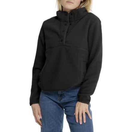 Gerry Boulder Sherpa Fleece Jacket - Snap Neck in Black