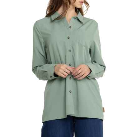 Gerry Concord Breezy Sun Protection Button-Up Shirt - UPF 50+, Long Sleeve in Eucalyptus