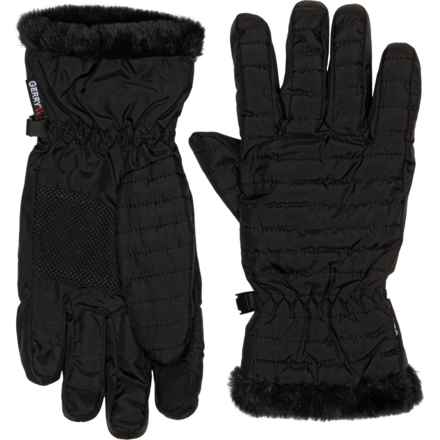 Gerry Fina Packable Quilted Gloves - Insulated, Touchscreen Compatible in Black
