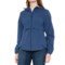 Gerry Gemma Packable Hooded Rain Jacket in Blue Indigo