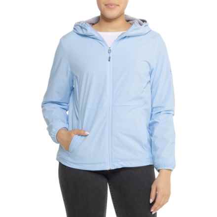 Gerry Lined Hooded Rain Jacket in Airy Blue