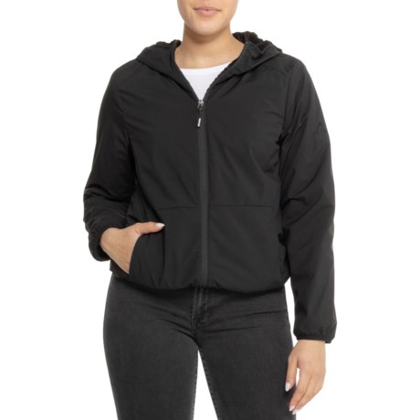 Gerry Lined Hooded Rain Jacket in Black