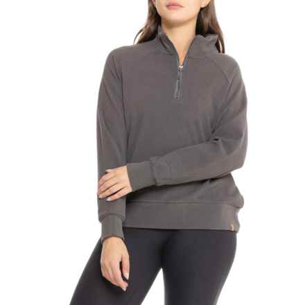 Gerry Northstar Microfleece Shirt - Zip Neck, Long Sleeve in Black Heather