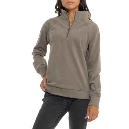 Gerry Northstar Microfleece Sweater - Zip Neck, Long Sleeve in Olivevine Heather