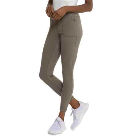 Gerry Overland Microfleece Trek Leggings in Olivevine Heather