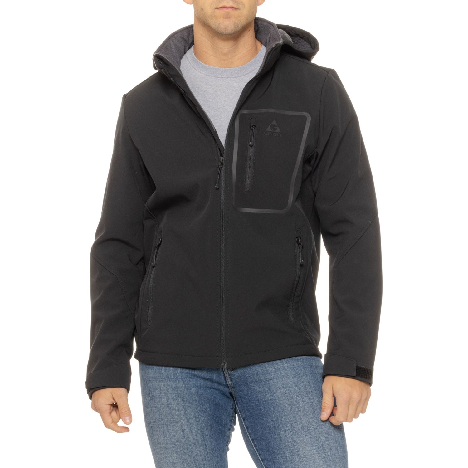 (取寄) ジェリー パトロール ソフトシェル ジャケット Gerry Patrol Softshell Jacket  Black Gerry Patrol Softshell Jacket - Save 61%