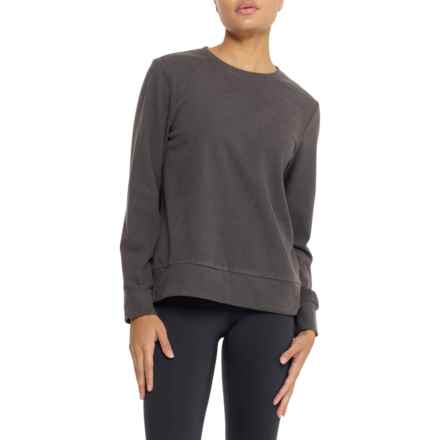 Gerry Perth Microfleece Crew Neck Shirt - Long Sleeve in Black Heather