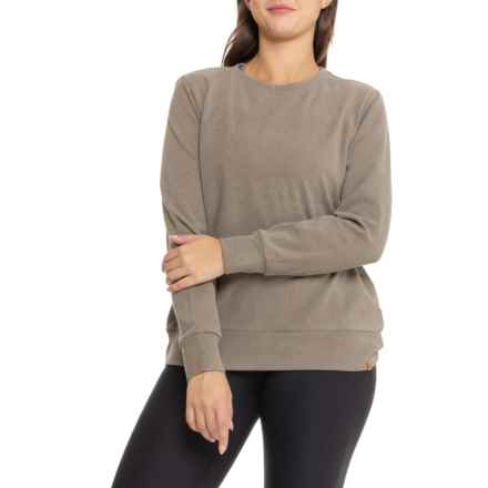 Gerry Perth Microfleece Crew Neck Shirt - Long Sleeve in Olivevine Heather