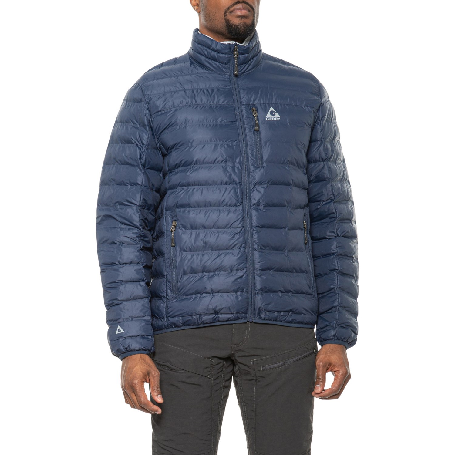 Gerry Replay Lightweight Packable Puffer Jacket for Men | Deep Indigo | Size Small | Nylon