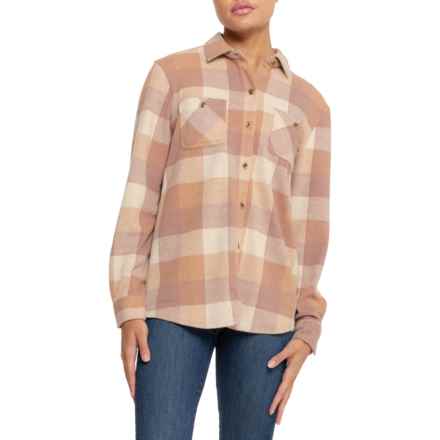 Gerry Vernal Sueded Flannel Shirt - Long Sleeve in Praline Scoth