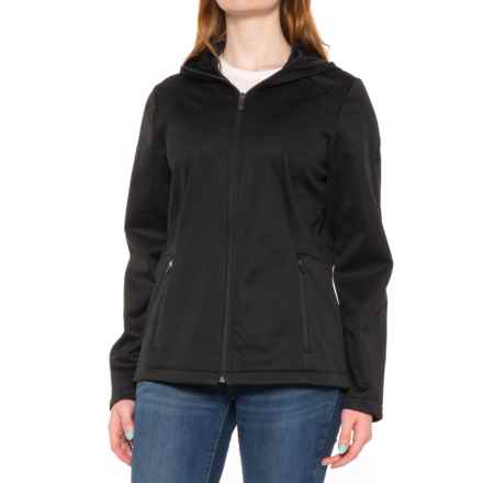 Gerry Vertex Knit Short Soft Shell Hooded Jacket in Black