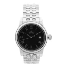 Gevril Limited Edition Automatic Swiss Watch - Black Face, Date Window (For Men) in Black/Silver - Closeouts