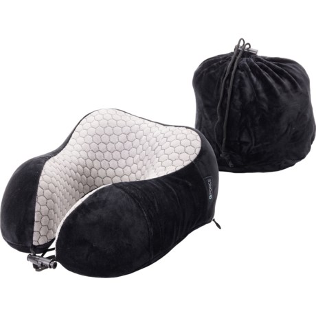 Nova Travel Neck Pillow Memory Foam - Black