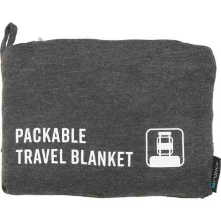GFORCE Jersey Knit Travel Blanket - 50x50” in Charcoal