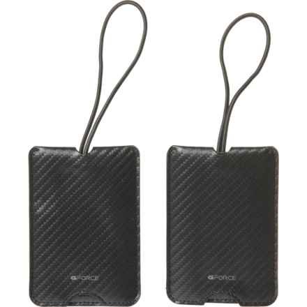 GFORCE Luggage ID Tags - 2-Piece in Carbon